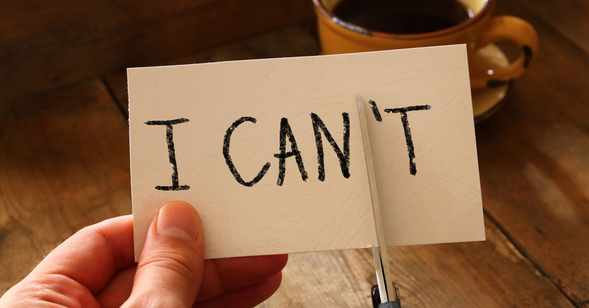 Overcoming I Can't