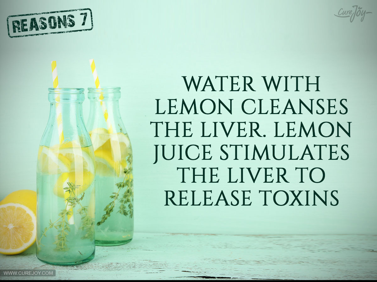 7-Water-with-lemon-cleanses-the-liver