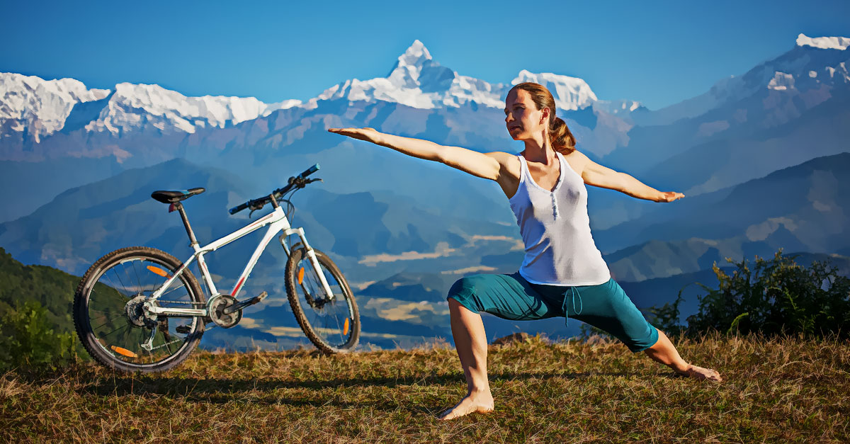 yoga poses for cyclists