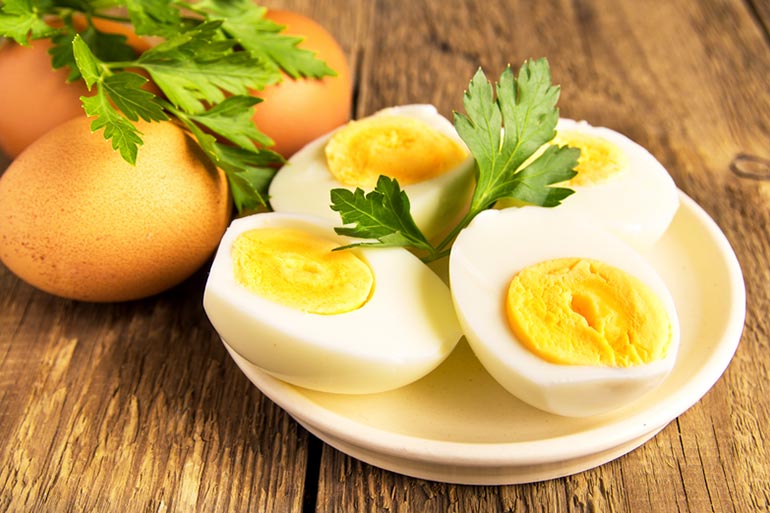 Eggs will help to consume fewer calories
