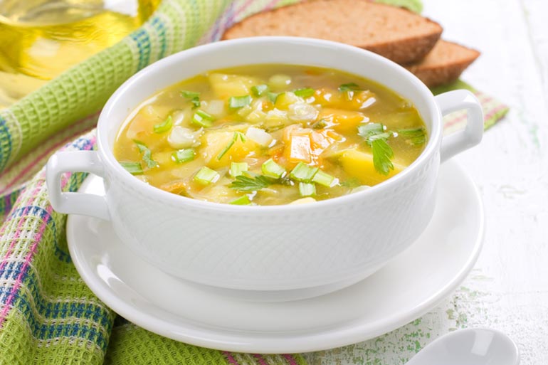 Broth-Based Soups: high in protein, reduce calorie intake