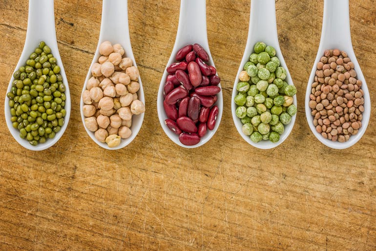 legumes: high in protein, reduces calorie intake