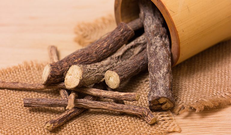 Licorice root can promote healthy hair growth in alopecia, especially in women.