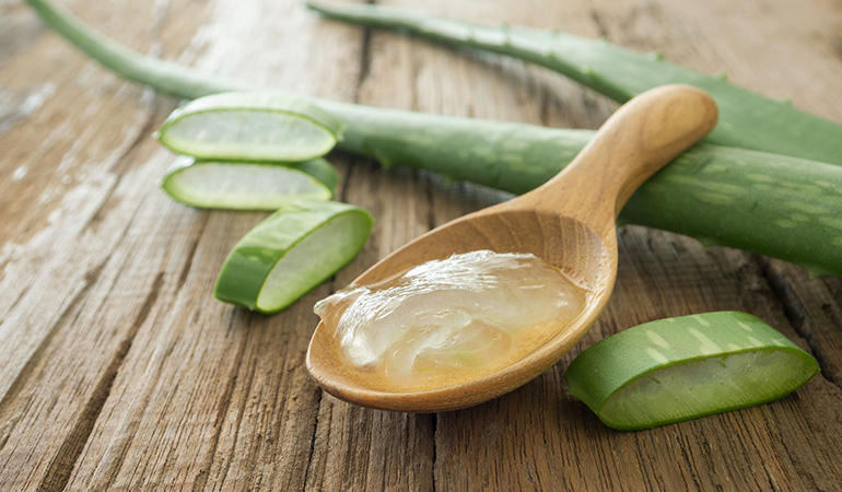 aloe gel heals boils on butt and thighs