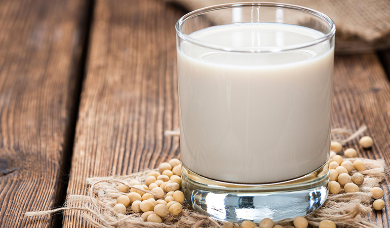 Soy milk proteins depigment the skin