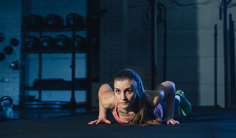 Burpees burn up to 350 calories in 30 minutes.