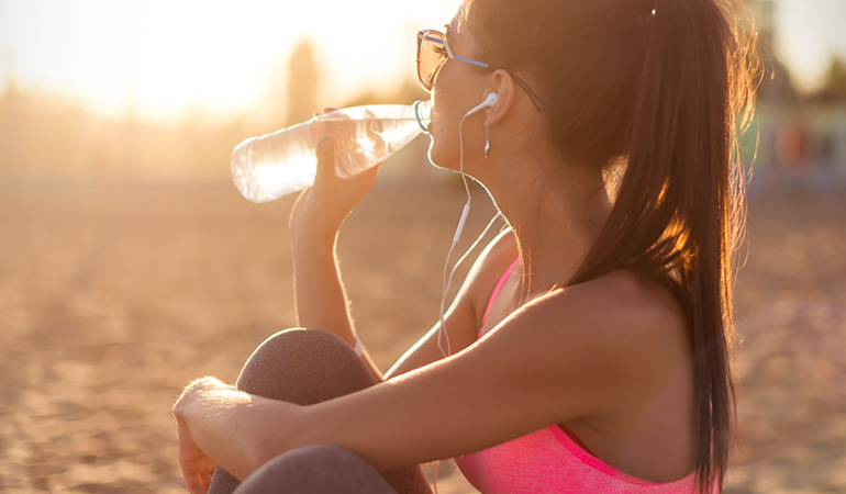 Cold water is absorbed better after exercise