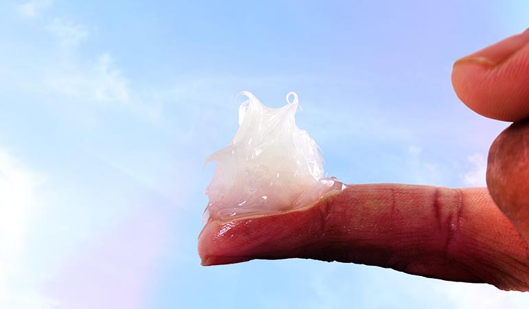 Petroleum jelly keeps your skin hydrated by forming a thin moisture-locking layer over your skin