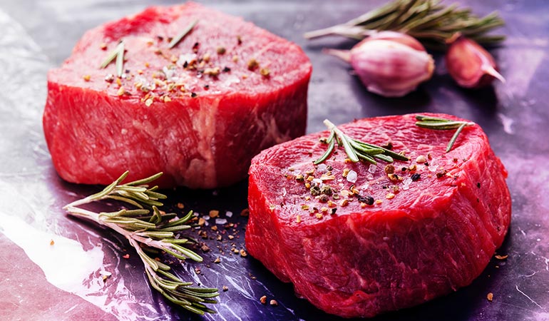 Red meat is very high in saturated fats
