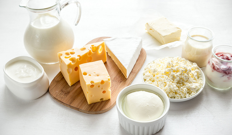 Dairy products are abundant in iodine