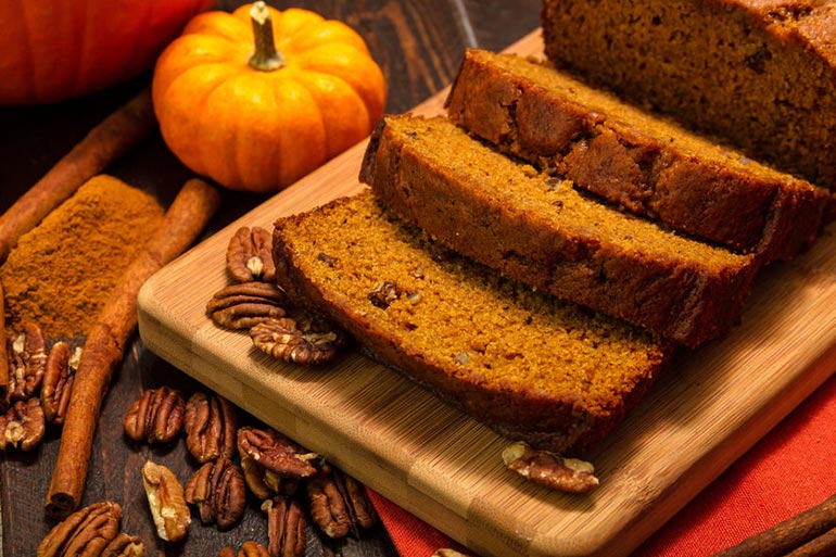 Pumpkin Bread Is A Healthy Substitute For Regular Bread