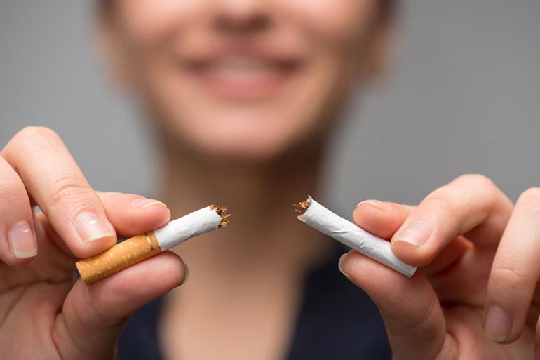 Smoking dries out the skin and causes wrinkles