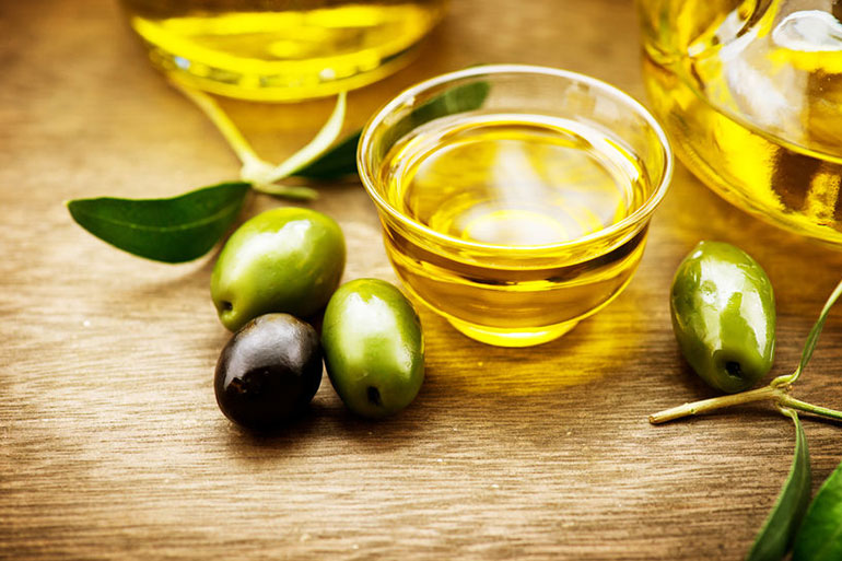 Olive oil has antioxidants which repair skin