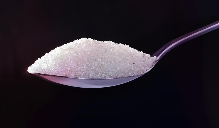 Lower your added sugar intake and consume as less sugar as possible.)