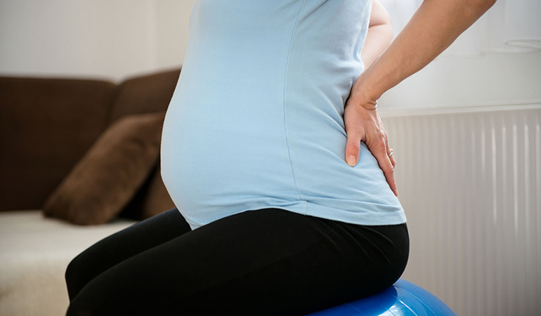 Ligaments tend to relax during pregnancy for an easy birth and cause backaches
