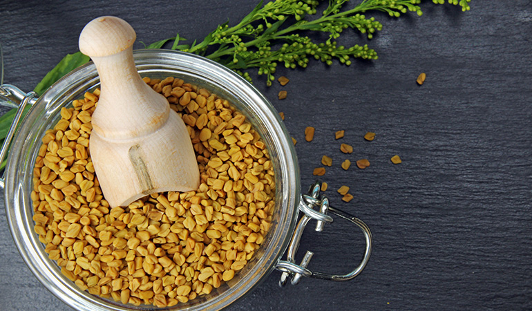 Fenugreek seeds have a cooling effect on the body and help reduce inflammation