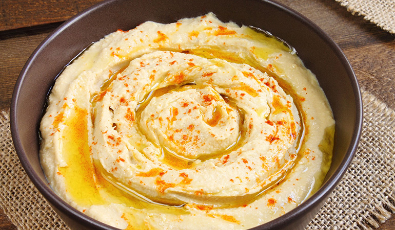 Hummus provides adequate protein and fiber