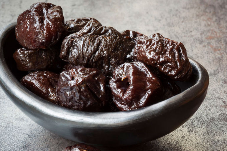 Prunes with their high fiber and sorbital content are great natural laxatives