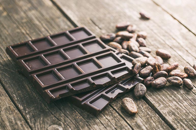 Dark chocolate is a healthy natural sugar option
