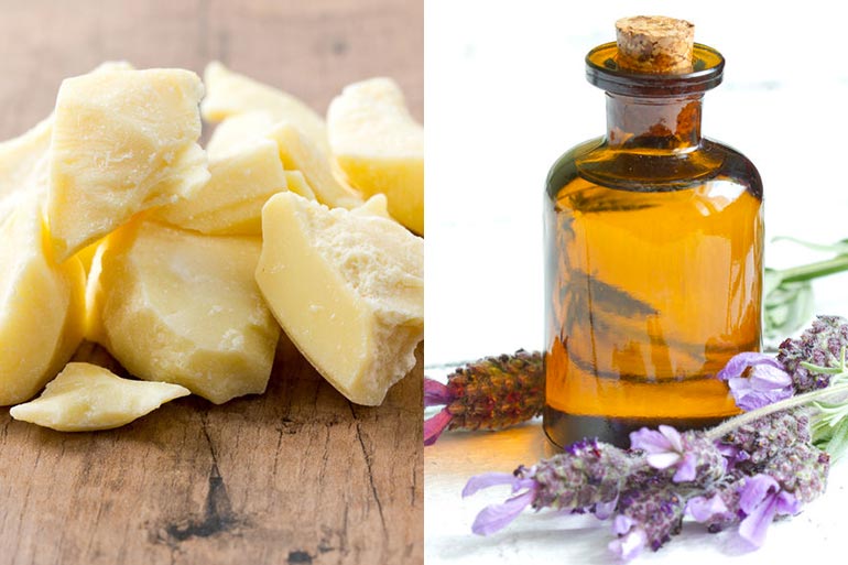 Cocoa butter and lavender oil add sheen to hair.