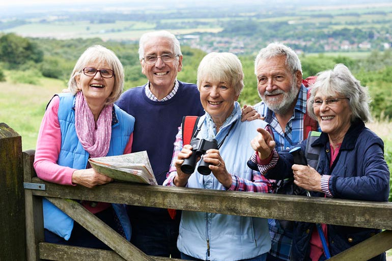 Spending time outdoors and involving in group activities is good for health