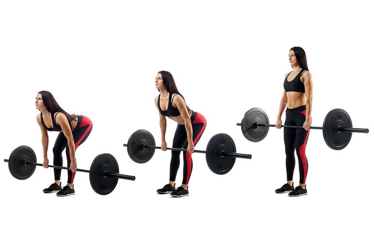 barbell deadlift for glutes