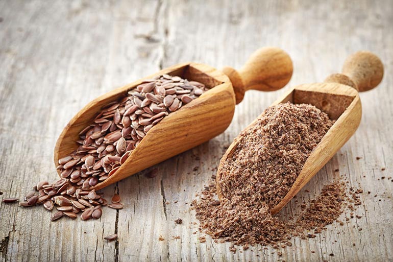 Crushed flaxseed powder helps in boosting the immune system