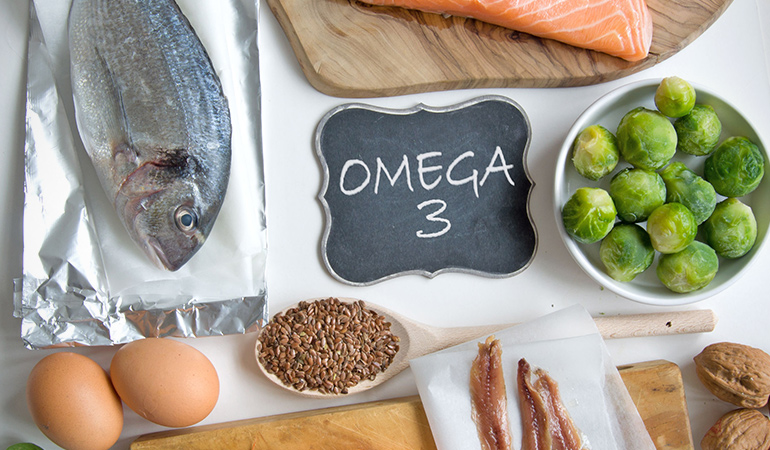 Omega-3 foods are great for the skin and may help treat chicken skin
