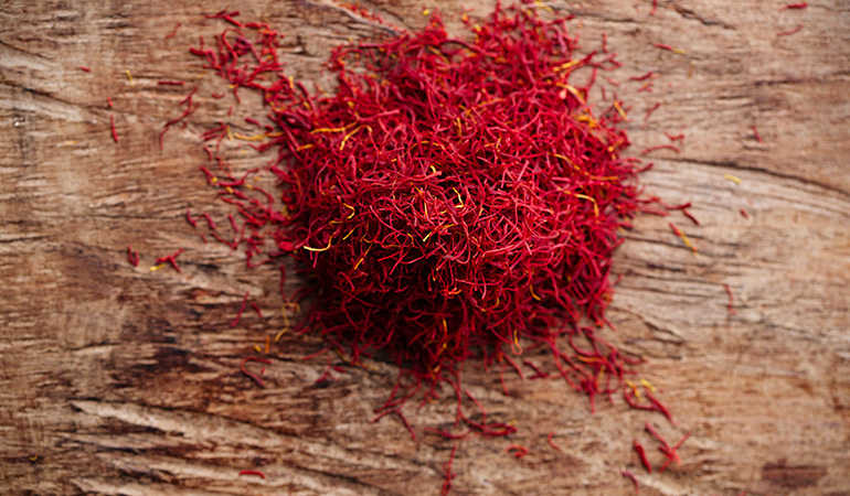 Saffron helps in improving the skin tone