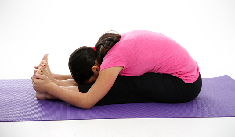 Seated Forward Bend Pose Can Relieve Stress And Maintain Hormonal Balance