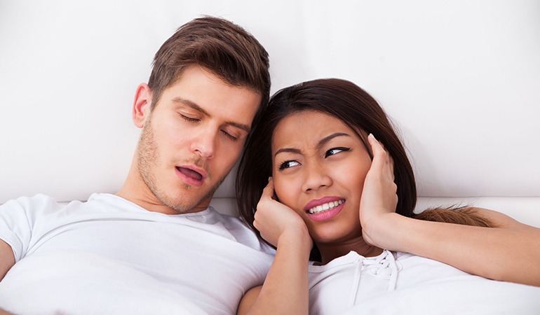 Snoring is a big problem that is associated with sleep apnea