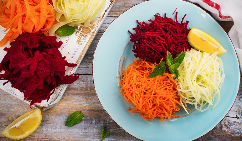 Spiralized vegetable noodles can add a punch to your diet