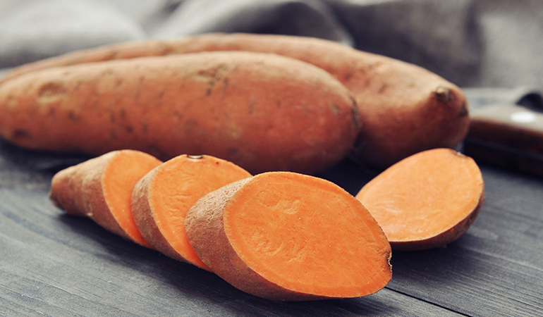 Sweet potato is a good source of vitamin A