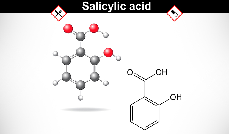 Salicylic acid helps fight acne and glycolic acid helps in removing dead skin cells