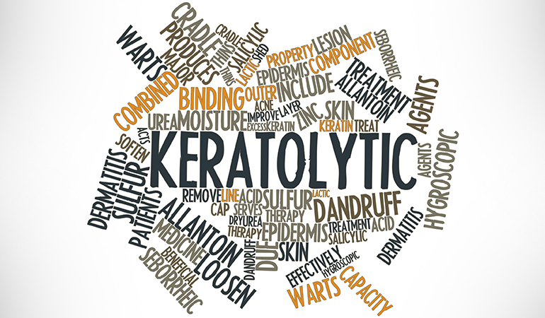 Keratolytic products help remove keratin, which causes the bumps on the skin