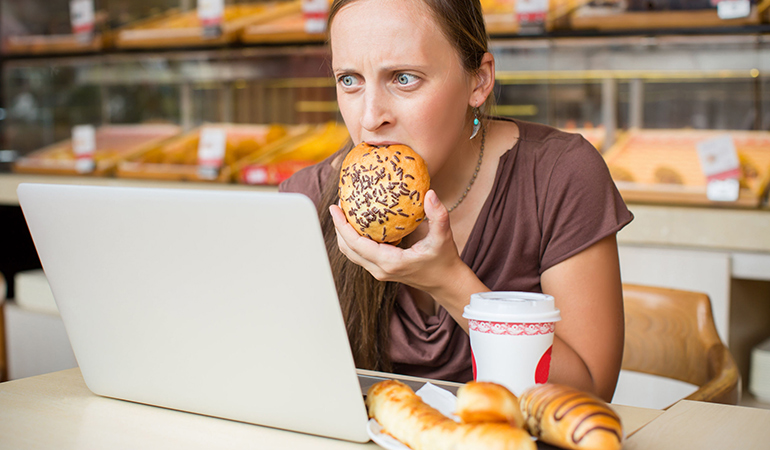 Stress can lead to hunger pangs that make you overeat