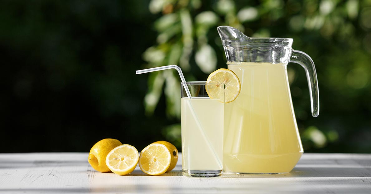 Drinking lemonade can help you maintain the alkaline nature of your body