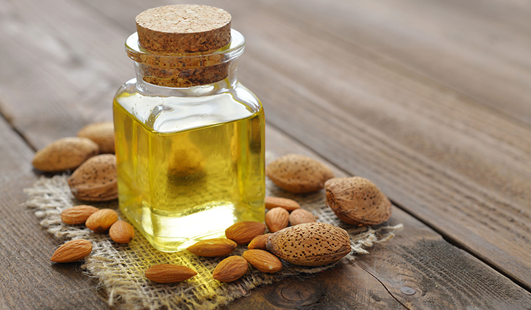 Almond oil lowers cholesterol.