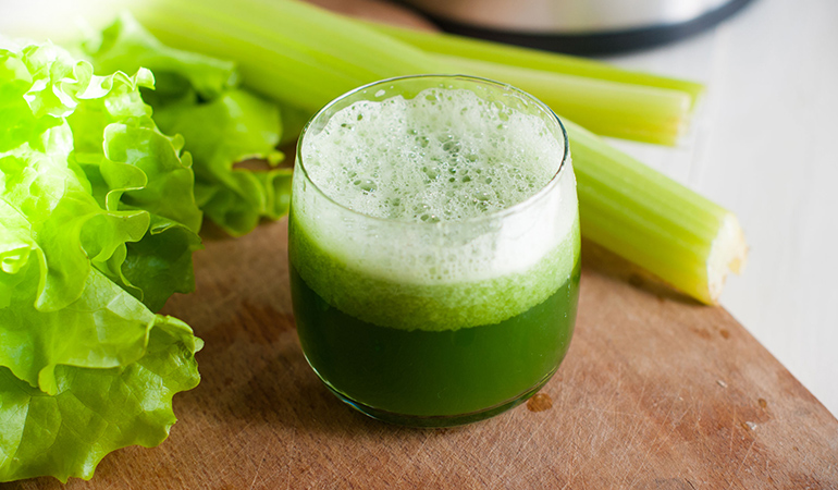 Celery juice to improve gut health
