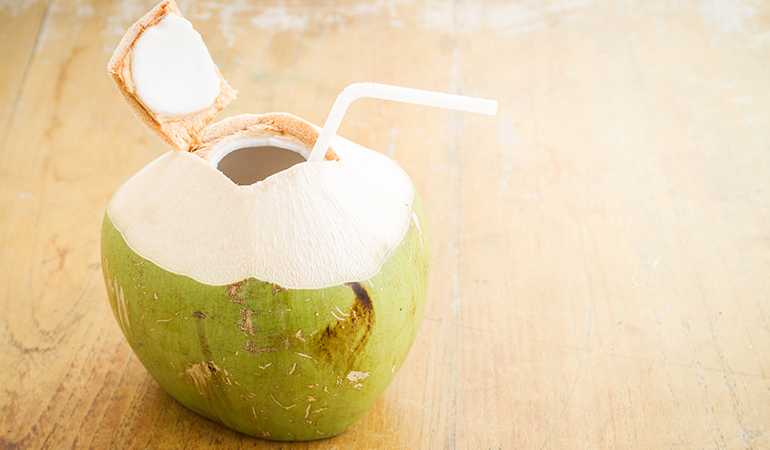 Coconut water can be used as an intravenous infusion when plasma is not available