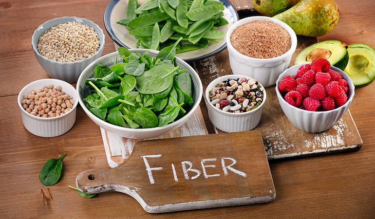fiber-containing foods and sugar control