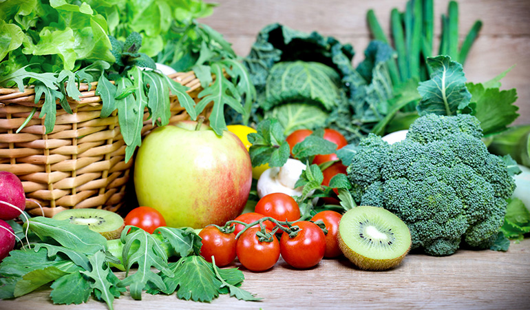 Fruits and veggies are a great source of antioxidants