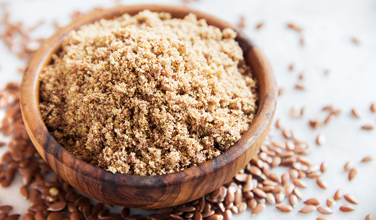 Use ground flaxseed for its richness in fiber
