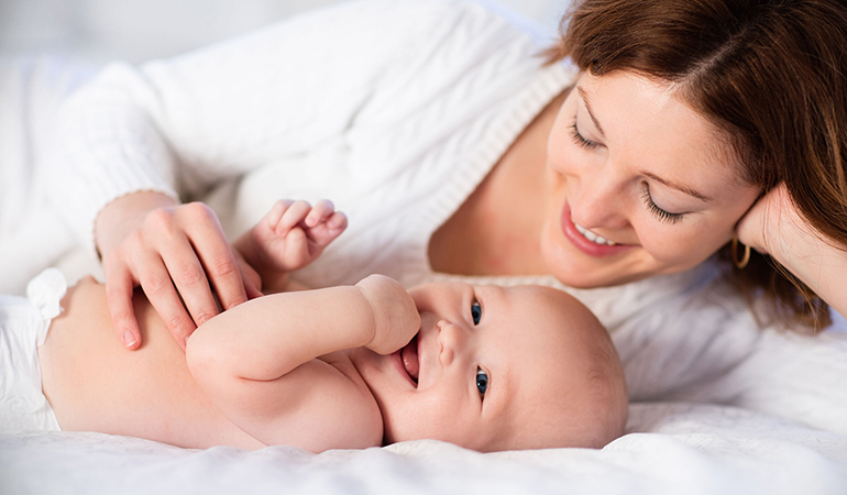 Co-sleeping can improve baby's health
