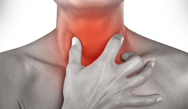 Feeling a lump in the throat when swallowing could mean acid reflux