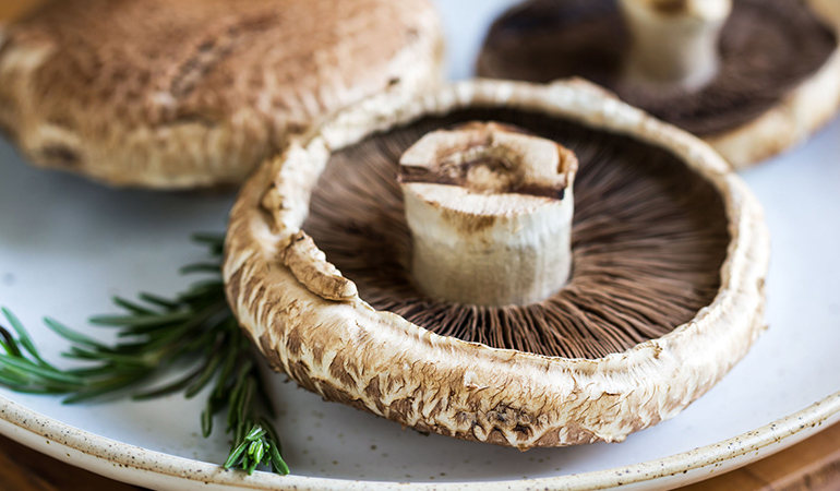 Mushroom buns: Use mushroom caps instead of buns
