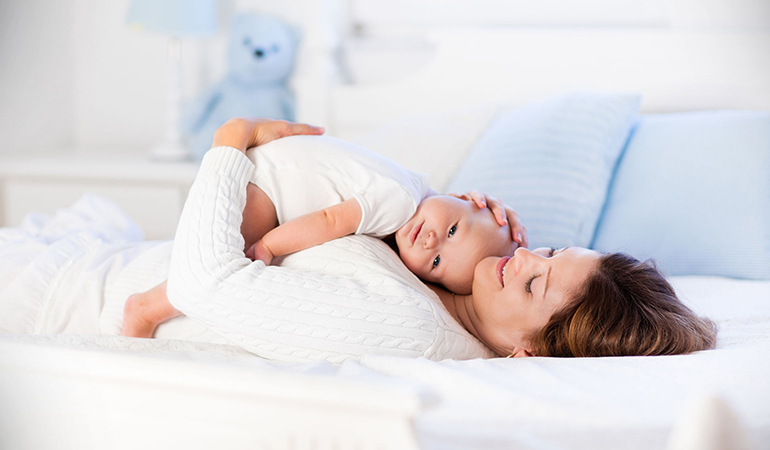 Co-sleeping promotes safety