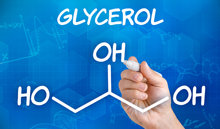 Glycerin moisturizes skin.