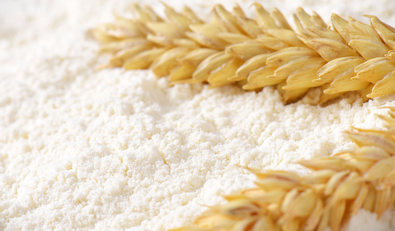Use twice the amount of wheat flour as an alternative