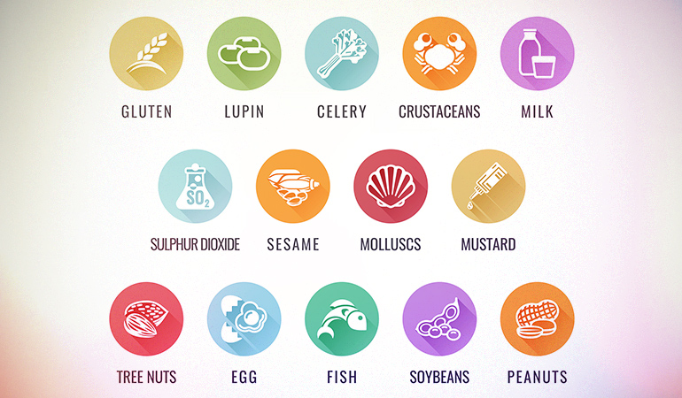 Eggs, wheat, soy, and cow's milk are some of the most common foods that trigger allergies.